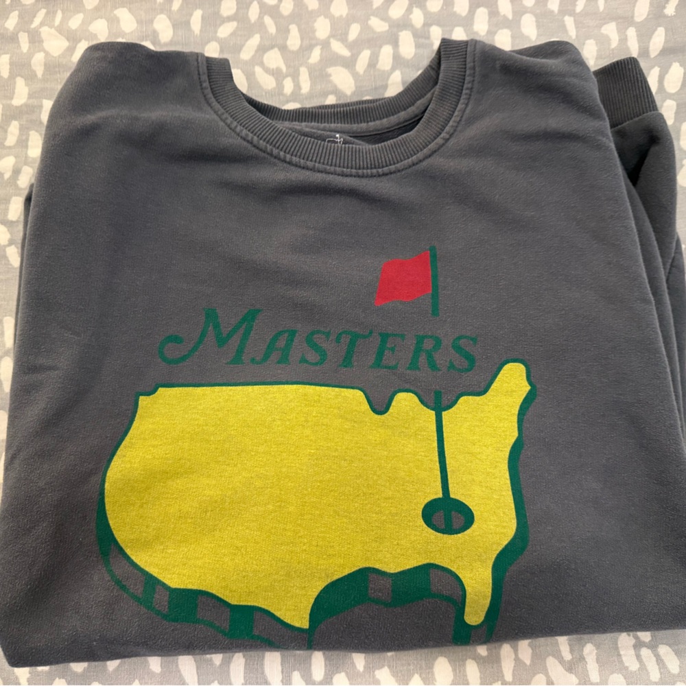 Masters Charcoal Sweatshirt with Subtle Logo